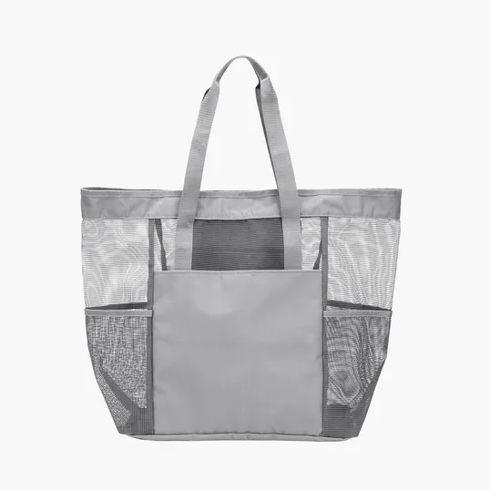 Large Mesh Tote with Front and Side Pockets — view 7