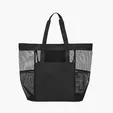 Large Mesh Tote with Front and Side Pockets