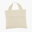 Foldable Cotton Tote Bag with Sewn-In Pocket, 4 oz. — view 5