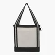 V Natural Striped Recycled Cotton Boat Bag — view 2