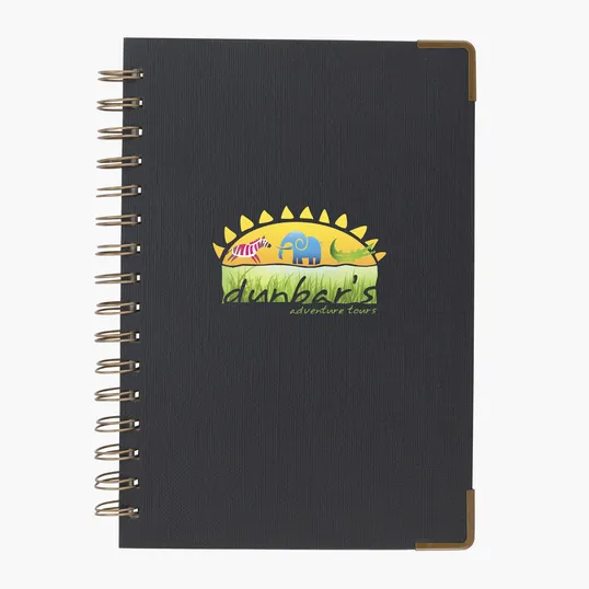 Good Value™ Woven Paper Hardback Notebook With Metal Accents — view 9