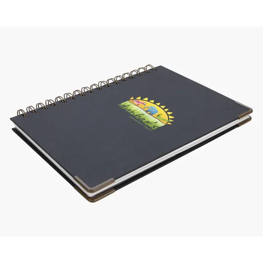 Good Value™ Woven Paper Hardback Notebook With Metal Accents — view 10