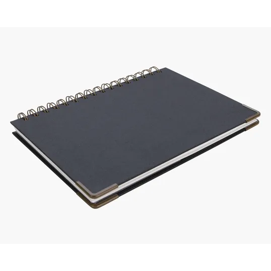 Good Value™ Woven Paper Hardback Notebook With Metal Accents — view 2