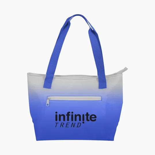 Ombre Lunch Cooler with Front Zippered Pocket and 20" Handles — view 6