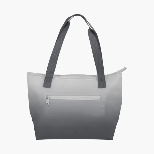 Ombre Lunch Cooler with Front Zippered Pocket and 20" Handles