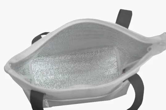 Ombre Lunch Cooler with Front Zippered Pocket and 20" Handles — view 2