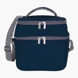 Dual Compartment 6-Can Cooler with PEVA Lining — view 3