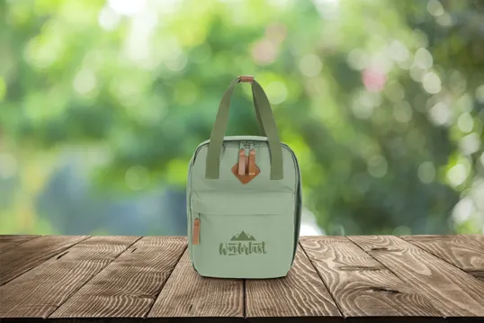 Classic Insulated Lunch Bag with Front Zippered Pocket — view 6
