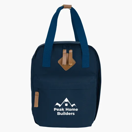 Classic Insulated Lunch Bag with Front Zippered Pocket — view 4