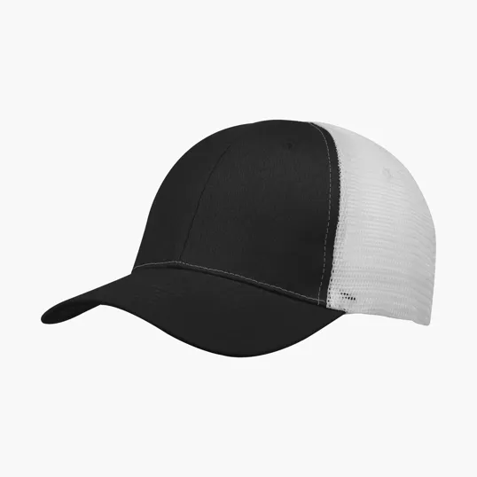 Buttonless Mesh Back Cap, Structured Cotton Twill — view 2