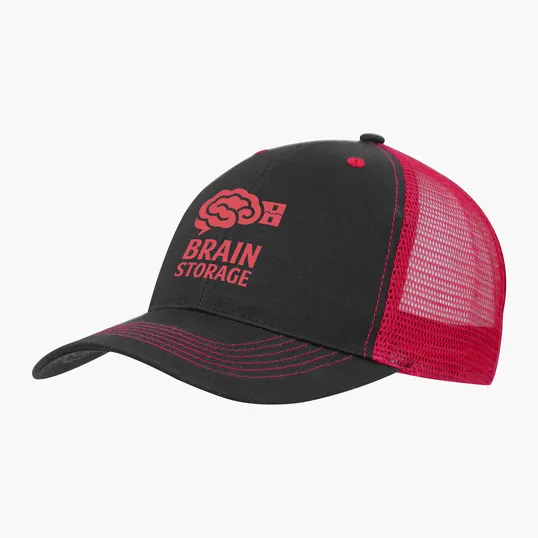 Color Accent Mesh Snapback Cap, Structured Cotton Twill — view 15