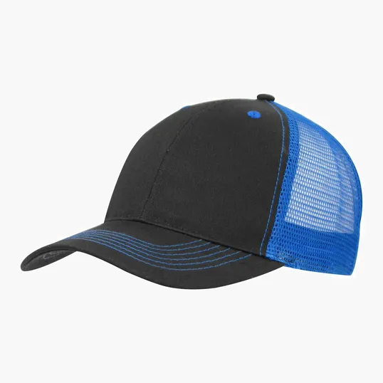 Color Accent Mesh Snapback Cap, Structured Cotton Twill — view 16