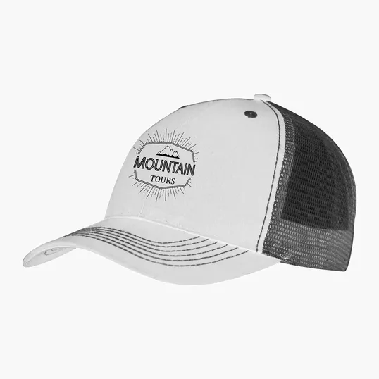 Color Accent Mesh Snapback Cap, Structured Cotton Twill — view 20