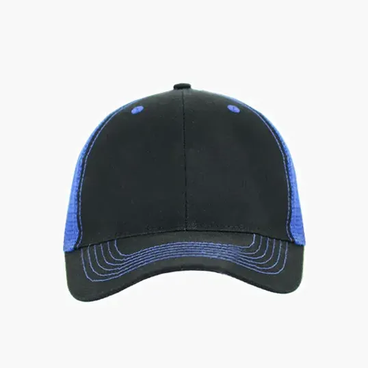 Color Accent Mesh Snapback Cap, Structured Cotton Twill — view 5