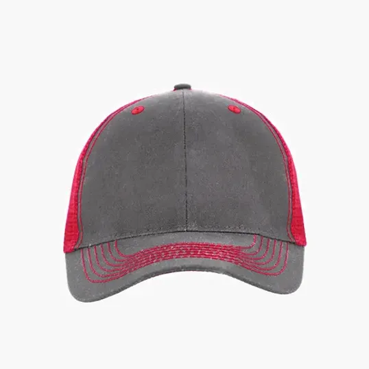 Color Accent Mesh Snapback Cap, Structured Cotton Twill — view 10