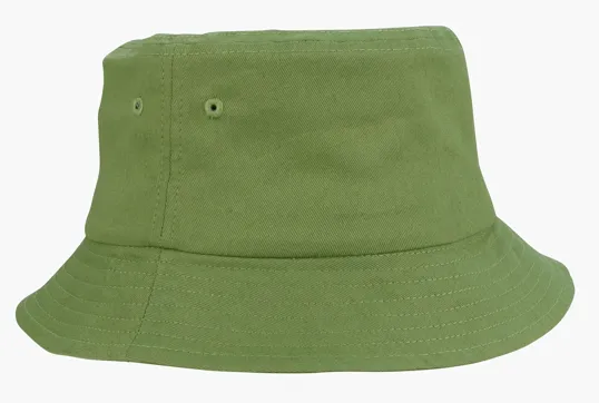 Cotton Twill Bucket Cap with Poplin Sweatband — view 5
