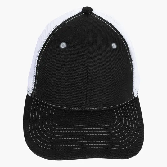 Mid-Profile Accent Mesh Snapback Cap, Structured Six-Panel — view 7