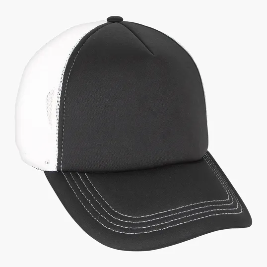 Foam Trucker Cap with Flat Bill and Snapback Closure — view 13