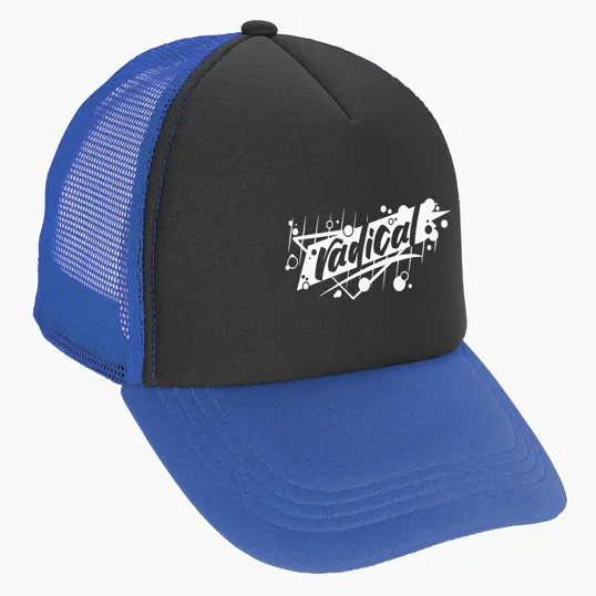Foam Trucker Cap with Flat Bill and Snapback Closure — view 14