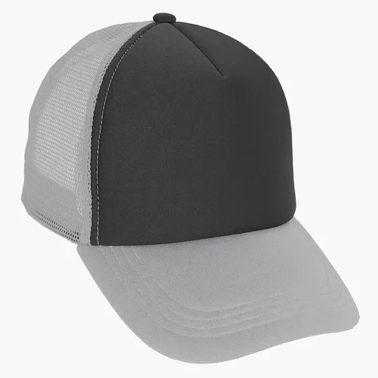 Foam Trucker Cap with Flat Bill and Snapback Closure — view 5