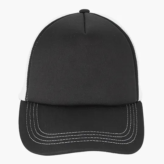 Foam Trucker Cap with Flat Bill and Snapback Closure — view 12