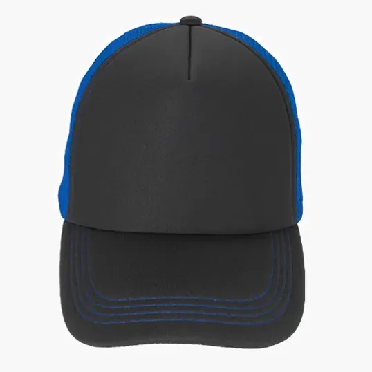 Foam Trucker Cap with Flat Bill and Snapback Closure — view 10