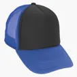 Foam Trucker Cap with Flat Bill and Snapback Closure — view 2