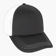 Foam Trucker Cap with Flat Bill and Snapback Closure — view 13