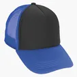 Foam Trucker Cap with Flat Bill and Snapback Closure