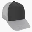 Foam Trucker Cap with Flat Bill and Snapback Closure — view 5