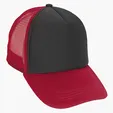 Foam Trucker Cap with Flat Bill and Snapback Closure — view 9