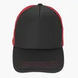 Foam Trucker Cap with Flat Bill and Snapback Closure — view 6