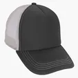 Foam Trucker Cap with Flat Bill and Snapback Closure — view 4