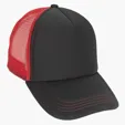 Foam Trucker Cap with Flat Bill and Snapback Closure — view 8