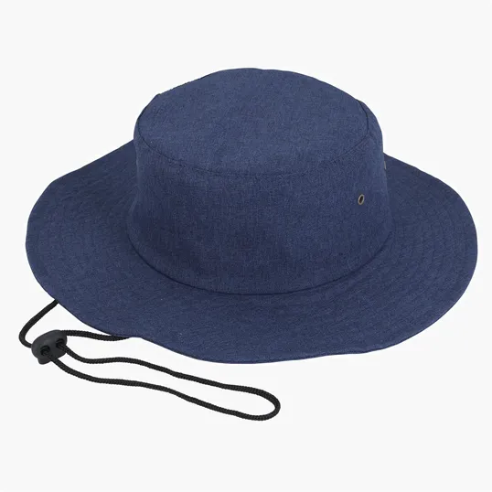 RPET Boonie Hat with Wide Brim and Adjustable Chin Cord — view 4
