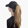 High Ponytail Cap, Cotton Twill Ball Cap with Ponytail Opening — view 5