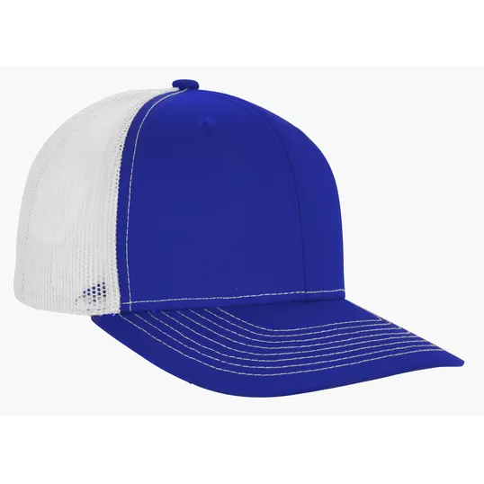Snapback Meshback Trucker Cap with Pre-Curved Visor — view 15