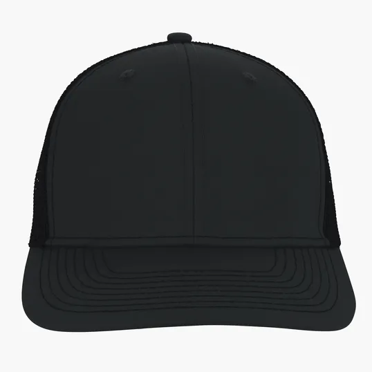 Snapback Meshback Trucker Cap with Pre-Curved Visor