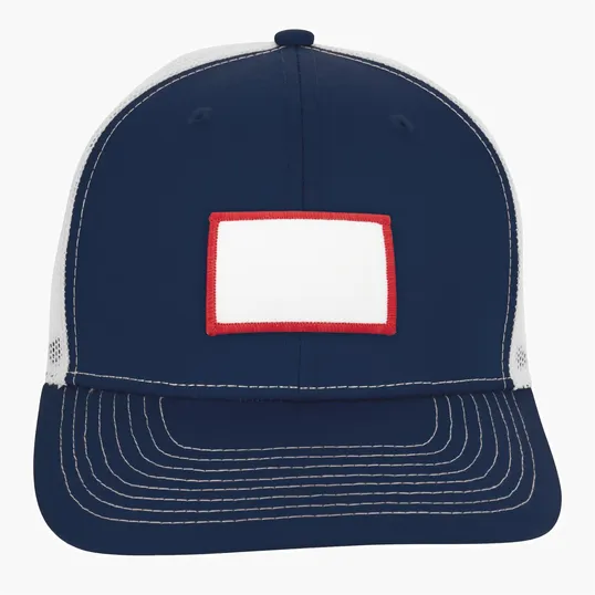 Snapback Meshback Trucker Cap with Pre-Curved Visor — view 45