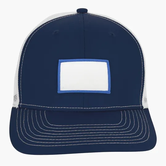 Snapback Meshback Trucker Cap with Pre-Curved Visor — view 50
