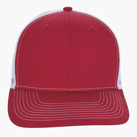 Snapback Meshback Trucker Cap with Pre-Curved Visor — view 53