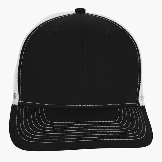 Snapback Meshback Trucker Cap with Pre-Curved Visor — view 18