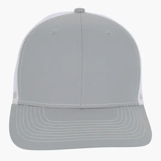 Snapback Meshback Trucker Cap with Pre-Curved Visor — view 8