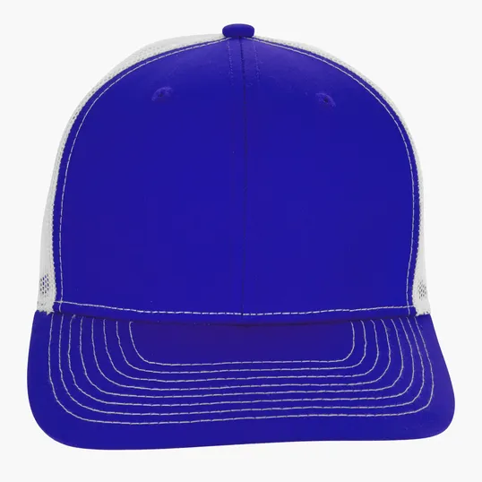 Snapback Meshback Trucker Cap with Pre-Curved Visor — view 14