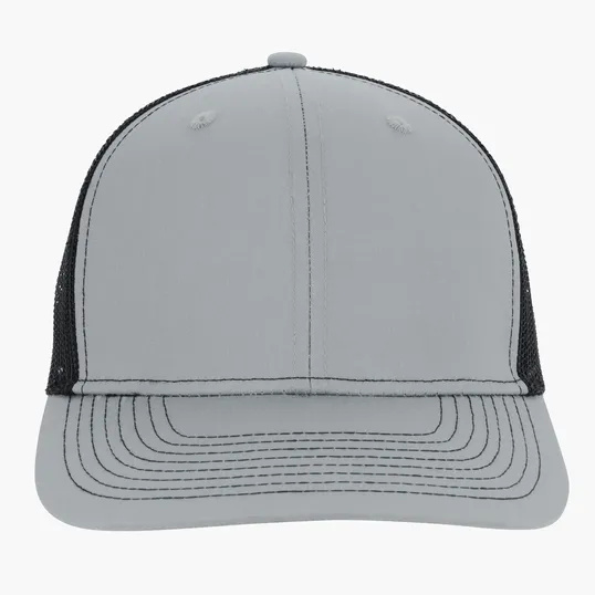 Snapback Meshback Trucker Cap with Pre-Curved Visor — view 6