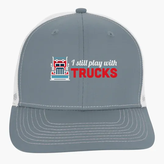 Snapback Meshback Trucker Cap with Pre-Curved Visor — view 28