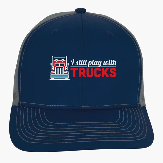 Snapback Meshback Trucker Cap with Pre-Curved Visor — view 24