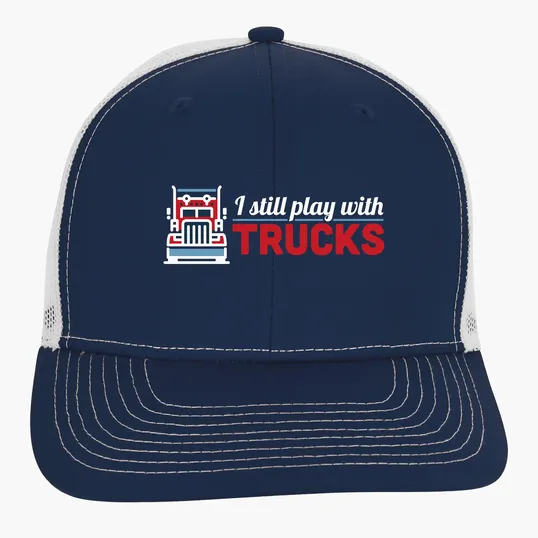 Snapback Meshback Trucker Cap with Pre-Curved Visor — view 23