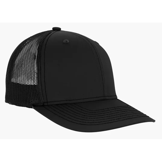 Snapback Meshback Trucker Cap with Pre-Curved Visor — view 2