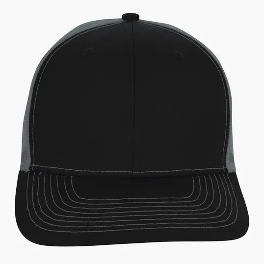 Snapback Meshback Trucker Cap with Pre-Curved Visor — view 16